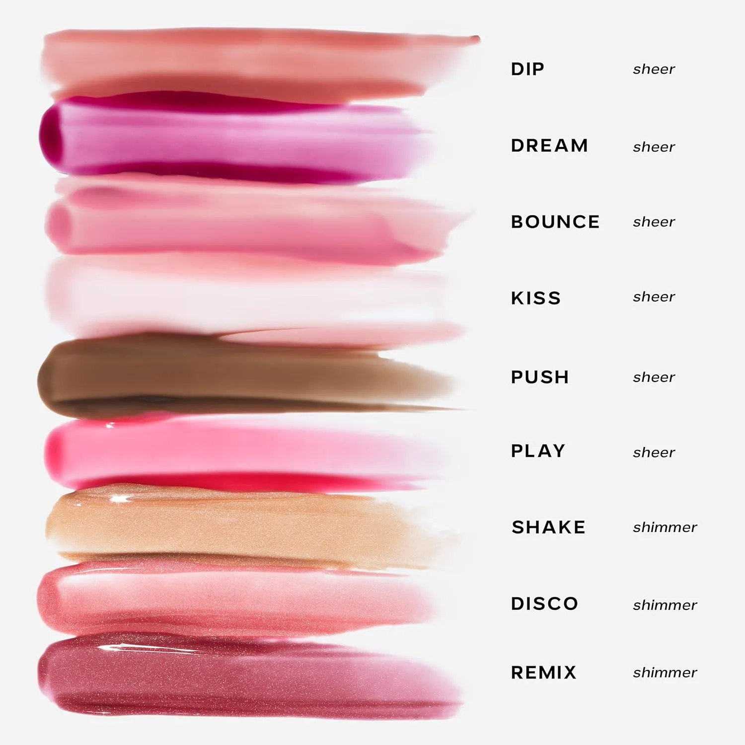 Saie Glossybounce - Hydrating Lip Gloss and Tinted Lip Oil Hybrid with Hyaluronic Acid & Jojoba Oil for Non-Sticky, Ultra-Shiny, Plump & Soft Lips - Everyday Makeup Essential - Dream (.17 oz)