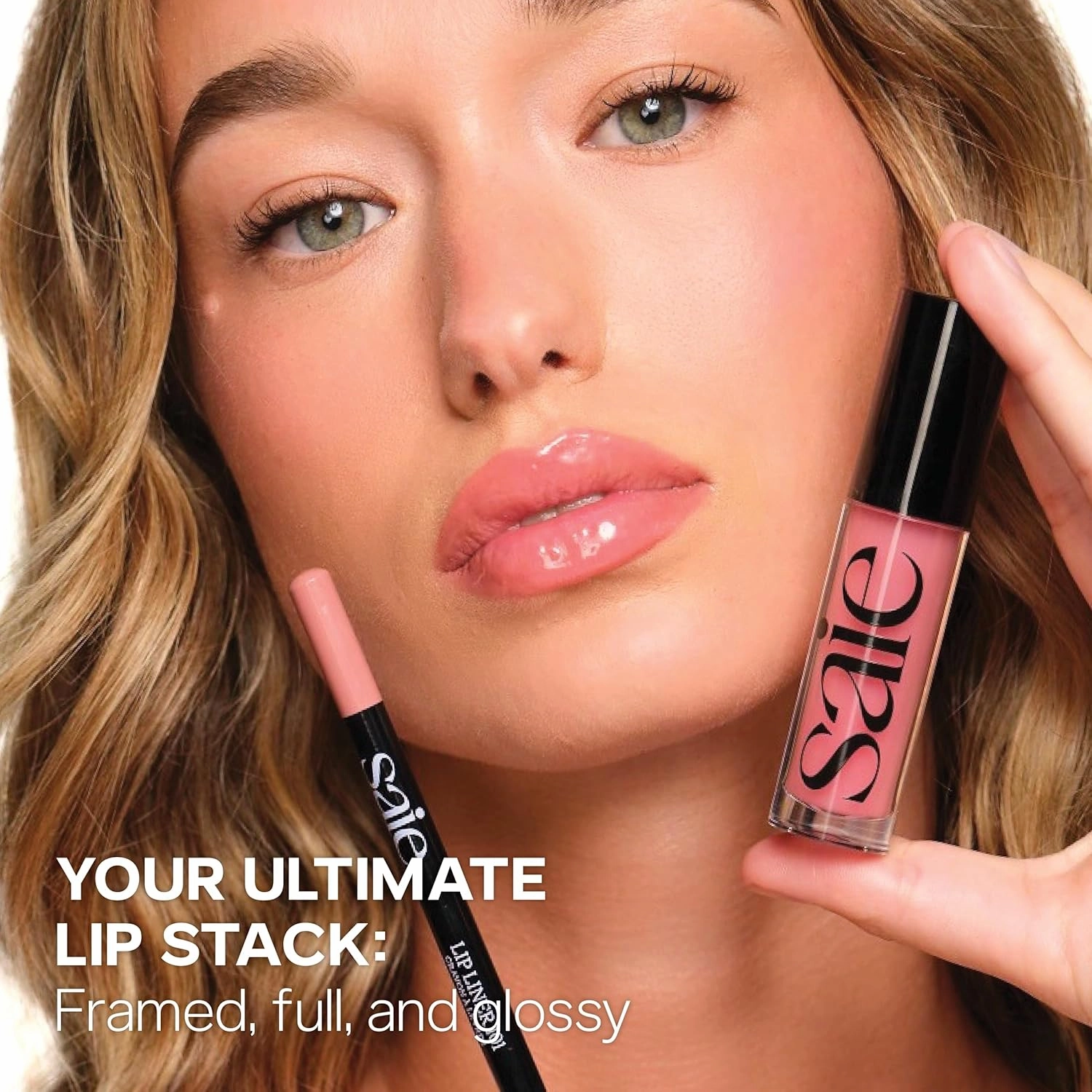 Saie Glossybounce - Hydrating Lip Gloss and Tinted Lip Oil Hybrid with Hyaluronic Acid & Jojoba Oil for Non-Sticky, Ultra-Shiny, Plump & Soft Lips - Everyday Makeup Essential - Disco (.17 oz)