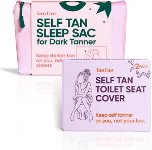 Self Tan for Dark Tanner   Toilet Seat Cover - Keep Sheets Clean From Self Tanner - 100% Cool Silky Poly   100% Silky Stain-Resistant Poly - Protects Your Loo from Self Tanner Stains
