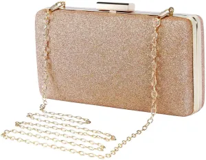 Selight Glitter Clutch Purse for Women Wedding Evening Bag Sparkle Formal Bridal Purse Ladies Prom Cocktail Party Handbag