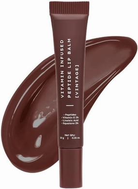 SELVANI Vitamin-Infused Peptide Tinted Lip Balm - Vintage | 24 Hrs Moisturization | Hydrates, Plumps & Repairs Moisture Barrier