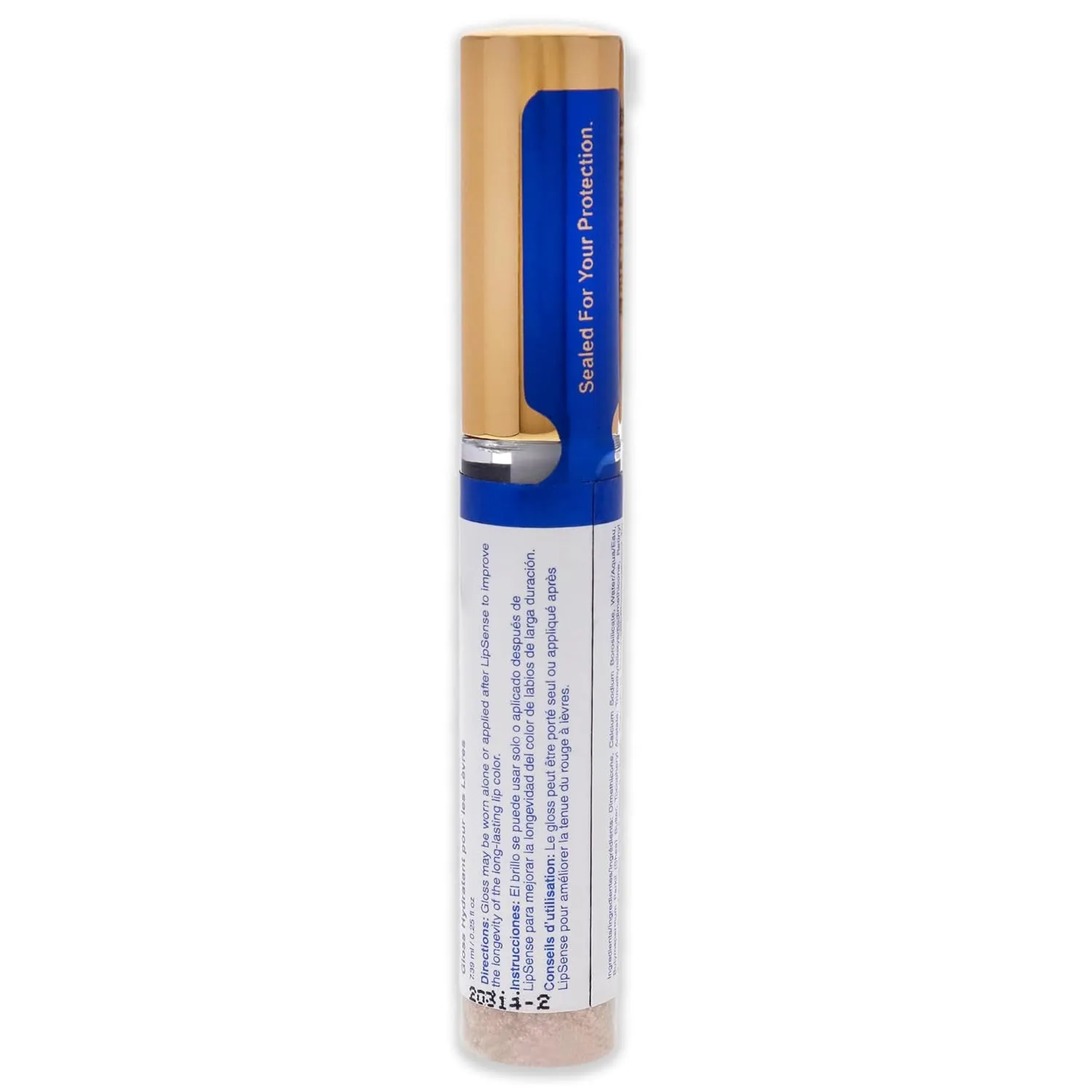 SeneGence LipSense Moisturizing Gloss, Pink Glitter, 0.25 Oz, Sheer Lip Gloss, Long-Lasting Shine, Hydrating Formula with Shea Butter and Vitamin E