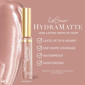 SeneGence LipSense HydraMatte Long-Lasting Liquid Lipstick – Up to 6-Hour Wear. Waterproof. Transfer-Proof Cream-to-Matte. Hydrating. Vegan. Alcohol-Free.