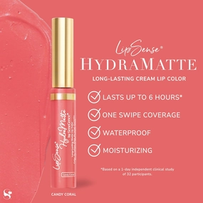 SeneGence LipSense HydraMatte Long-Lasting Liquid Lipstick – Up to 6-Hour Wear. Waterproof. Transfer-Proof Cream-to-Matte. Hydrating. Vegan. Alcohol-Free.