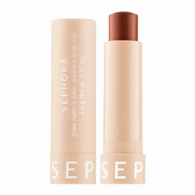 SEPHORA Collection Sheer Matte Lip Balm - 06 Chocolate (Light Cool Brown) - 0.16 oz / 4.6 g