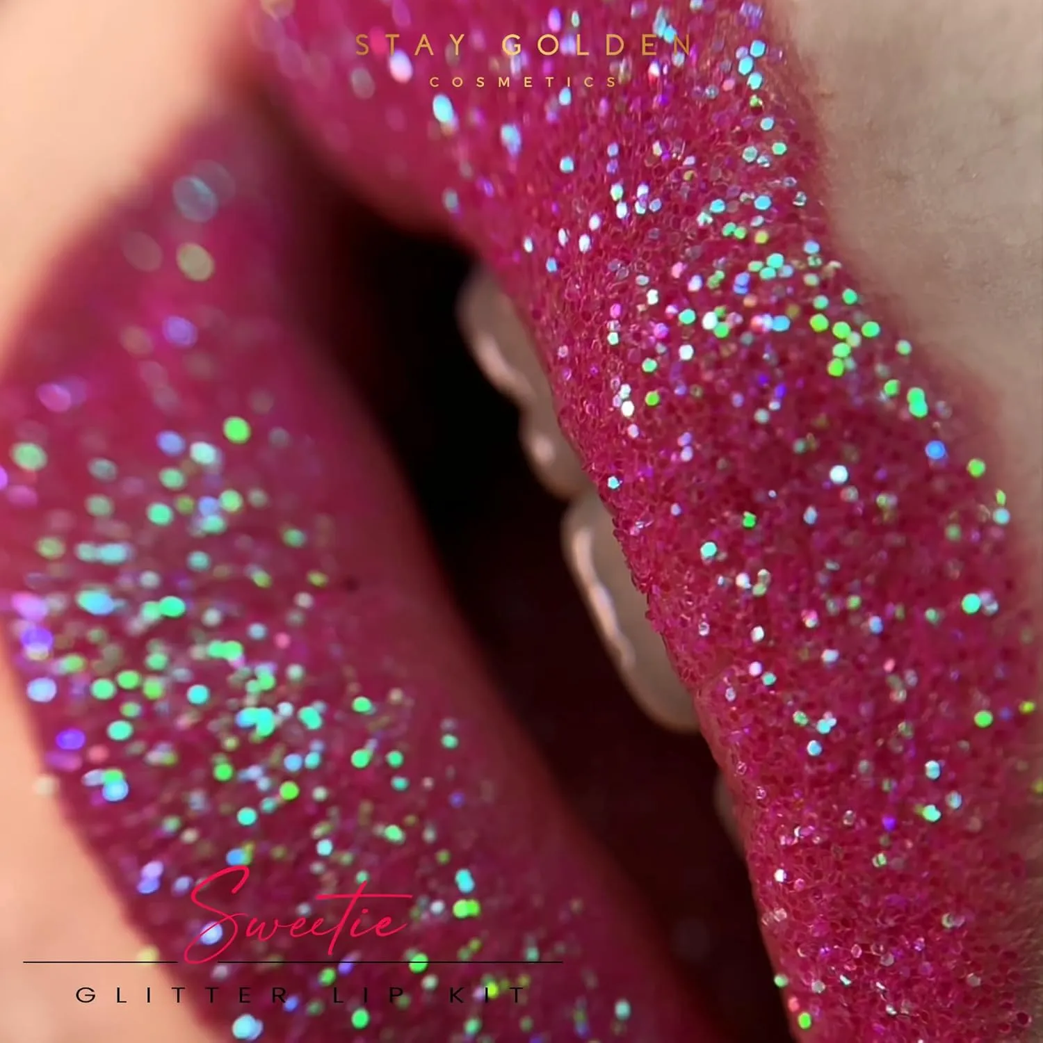 SG STAY GOLDEN COSMETICS Sweetie Glitter Lip Kit with Lip Liner
