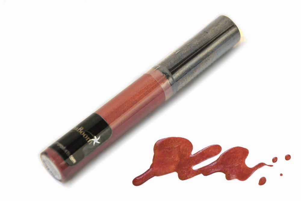 ShaBoom Beauty Jojoba-Based Moisturizing Long-Lasting, Highly Pigmented, Glossy Colored Lip Gloss Lacquer Wand, Paraben, Talc, and Cruelty Free (Nutmeg)
