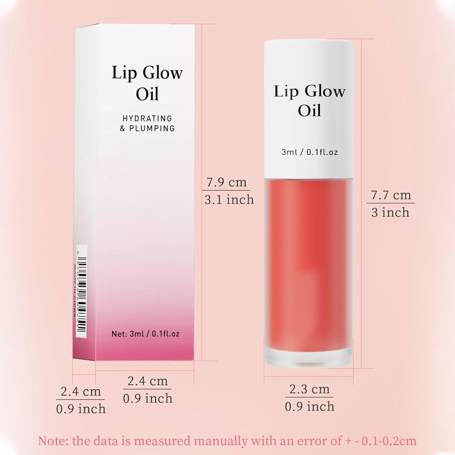 Shiftalter Tinted Lip Glow Oil - For Lush, Hydrated Lips with a Natural Glow, Long-Lasting Nourishing Fruit Flavor Nude Clear Glossy Lip Gloss Stain Glows Tint Oil (Mix)