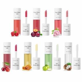 Shiftalter Tinted Lip Glow Oil - For Lush, Hydrated Lips with a Natural Glow, Long-Lasting Nourishing Fruit Flavor Nude Clear Glossy Lip Gloss Stain Glows Tint Oil (Mix)