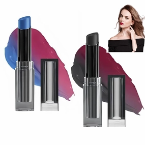 So Pretty - PH Adjusting Lip, Cheek Tint Gloss Lipgloss, InstaPh Adjusting Lip Balm,Magic Color Changing Lip Balm, Long Lasting Moisturizing PH Changing Lipstick for Women (Black Blue, 2PCS)