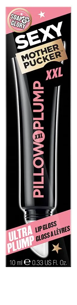 Soap & Glory SMP XXL Lip Gloss - Hydrating, Plumping Lip Gloss for Full, Volumized Lips - Lip Plumper Gloss   Chocolate Orange Scent with Vegan Formula in Clearvoyant (10ml)