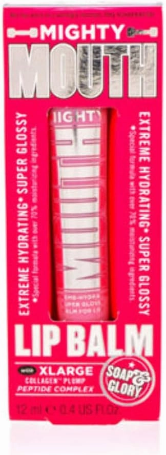 Soap & Glory Mighty Mouth(TM) Extreme Hydrating Super Glossy Lip Balm 0.4 oz