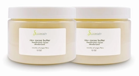 Soapeauty Cocoa Butter Raw Refined Deodorized 100% pure natural | Body, Hair & DIY Recipes, Lip Balms, Lotions, Creams, Stretch Marks | Non GMO, No Preservatives, Vegan | 24 oz (2 x 12 oz)