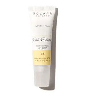 Solara Suncare - Pout Protector Moisturizing Lip Serum, SPF 15 | EWG Verified, Vegan, Cruelty Free, Reef friendly | Plumps Hydrates, Formulated With Zinc Oxide   Tripeptide Blend (0.35 fl oz |10 ml)