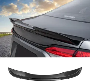 Spoiler Wing Compatible with 2020-2025 Toyota Corolla Sedan ABS Plastic Rear Trunk Spoiler Wing Tail Lip for Toyota Corolla Sedan Accessories (Glossy Black)