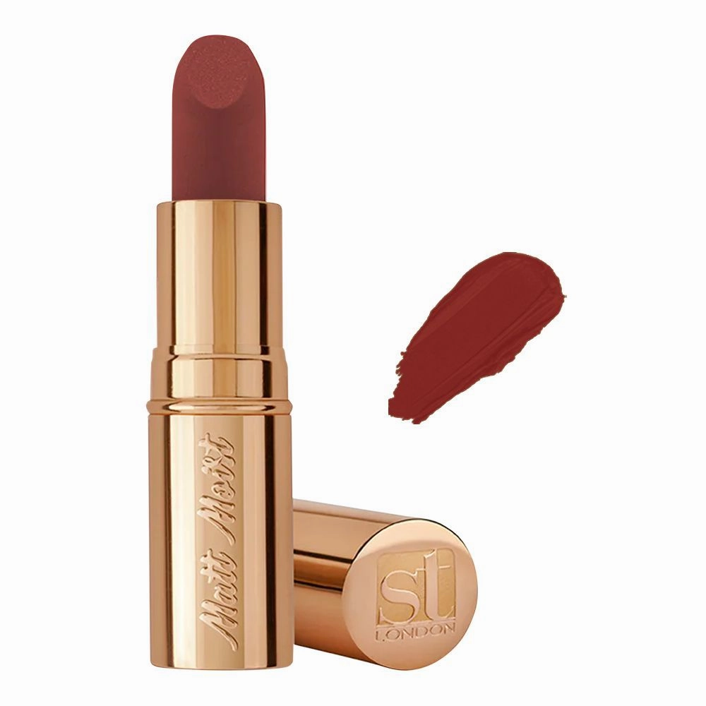ST London Matte Moist Long Lasting Lipstick, Berry Buzz