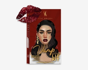 STAY GOLDEN COSMETICS Vamp Glitter Lip Kit with Jumbo Lip Liner