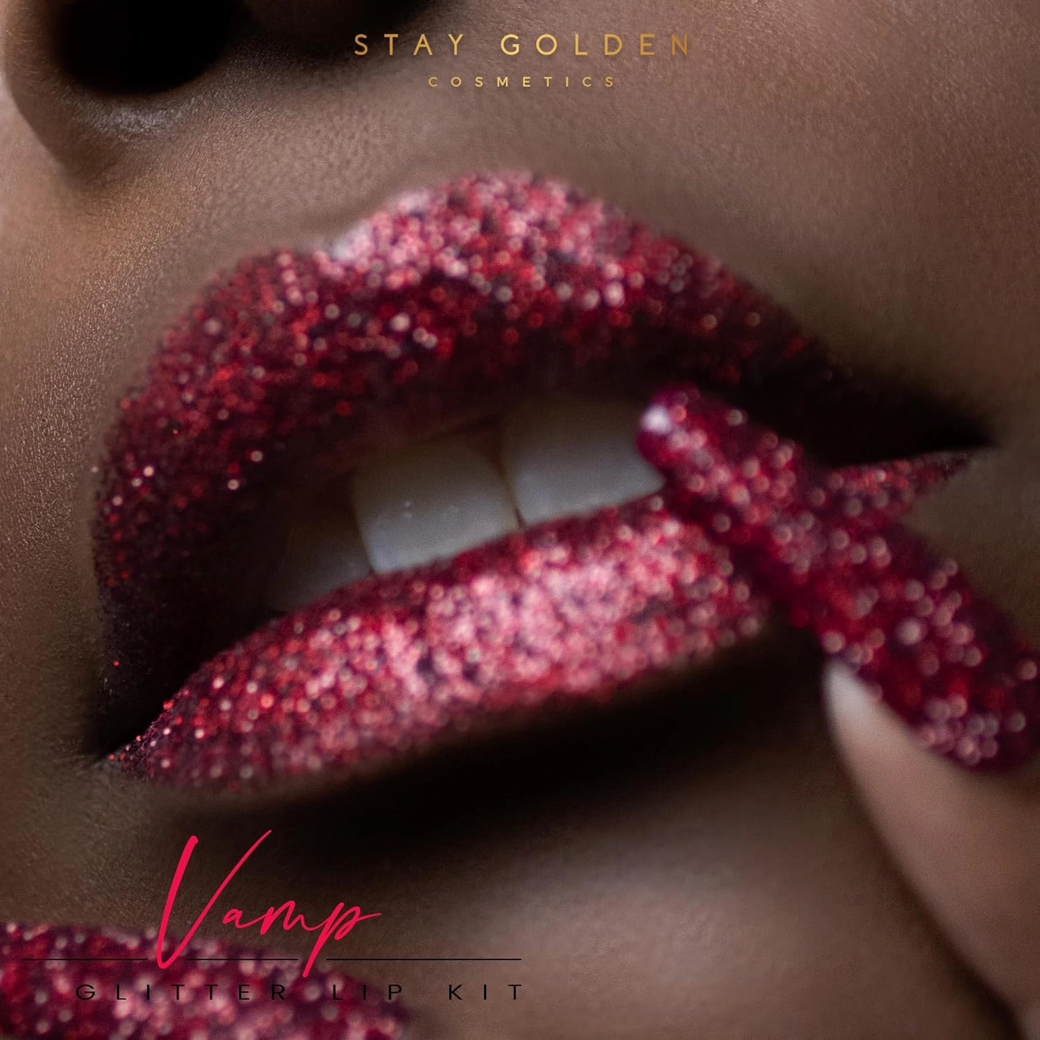 STAY GOLDEN COSMETICS Vamp Glitter Lip Kit with Jumbo Lip Liner