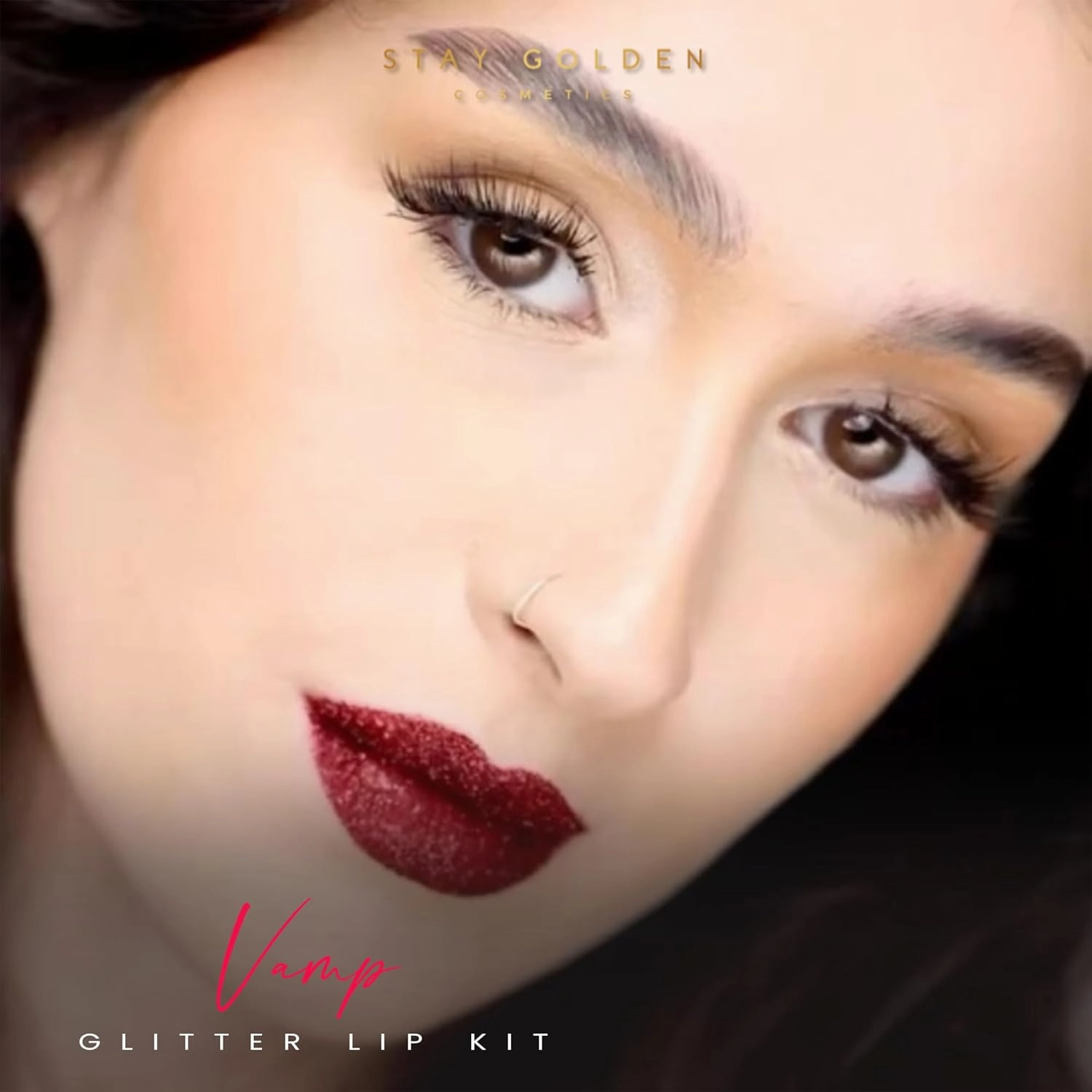 STAY GOLDEN COSMETICS Vamp Glitter Lip Kit with Jumbo Lip Liner