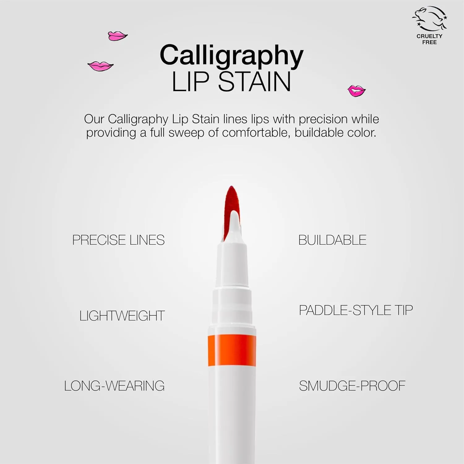 stila Calligraphy Lip Stain Long-Lasting Tint, Moisturizing, Transfer-Proof, Lightweight, Sheer Buildable Color, Fades to a Natural Wash of Colors