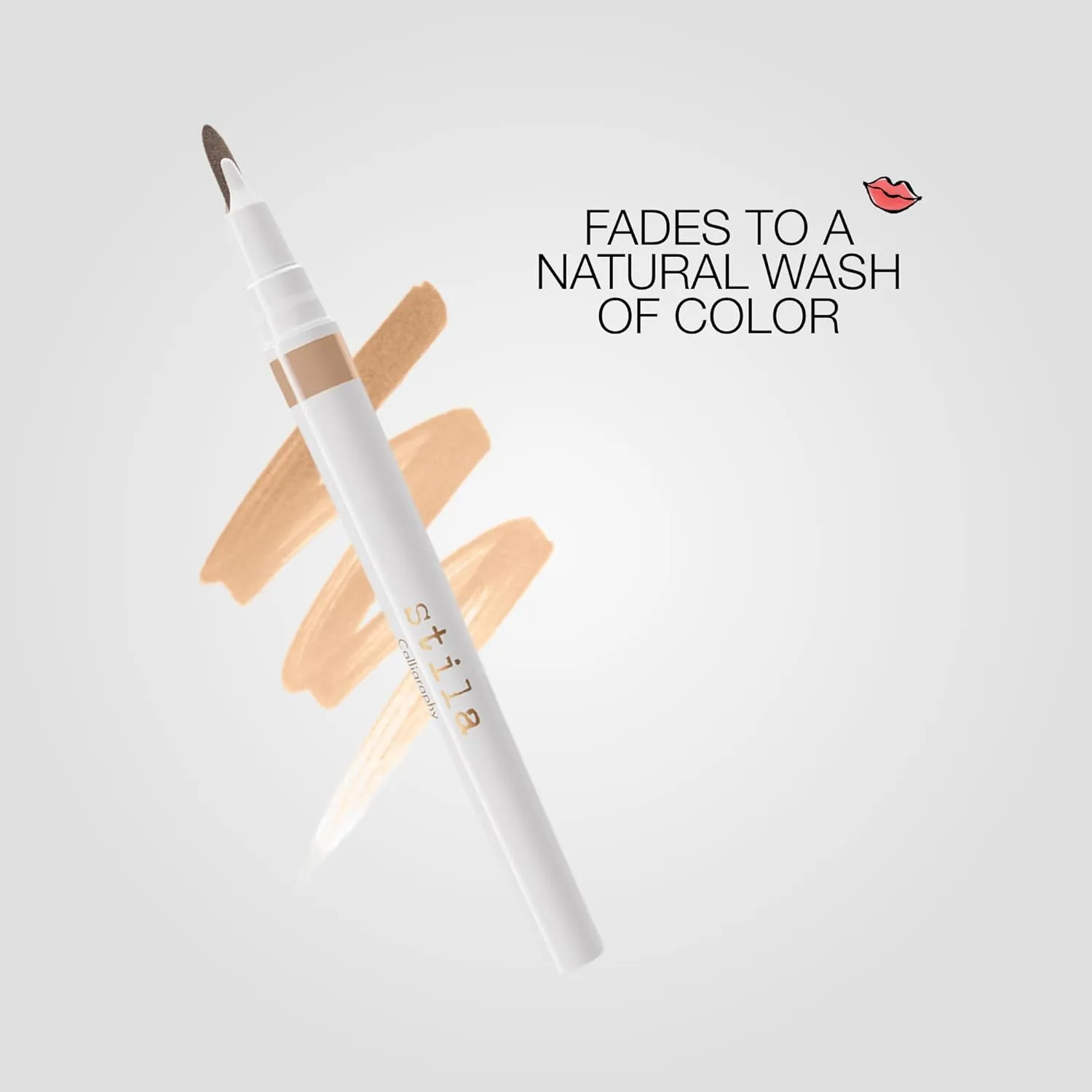 stila Calligraphy Lip Stain Long-Lasting Tint, Moisturizing, Transfer-Proof, Lightweight, Sheer Buildable Color, Fades to a Natural Wash of Colors