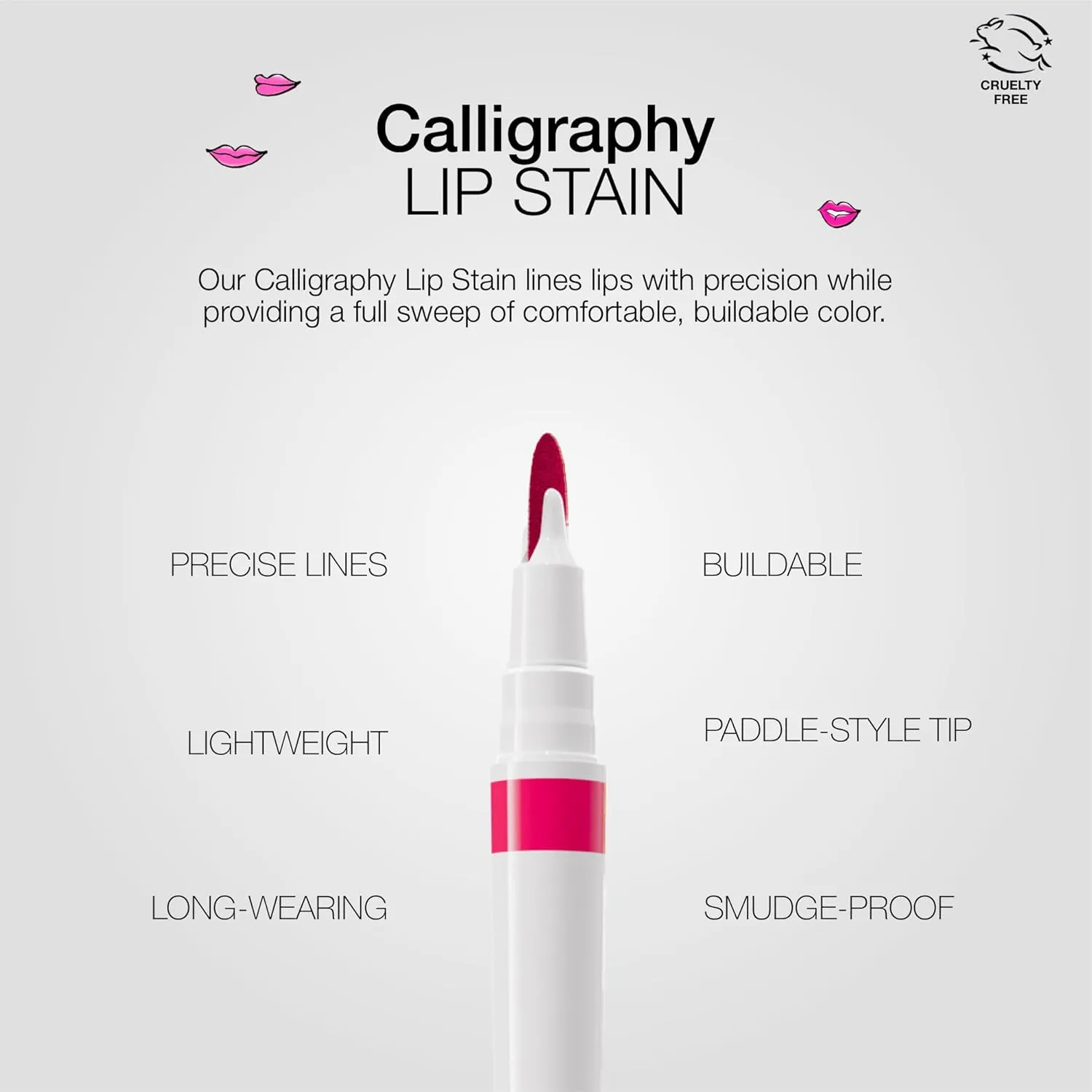 stila Calligraphy Lip Stain Long-Lasting Tint, Moisturizing, Transfer-Proof, Lightweight, Sheer Buildable Color, Fades to a Natural Wash of Colors