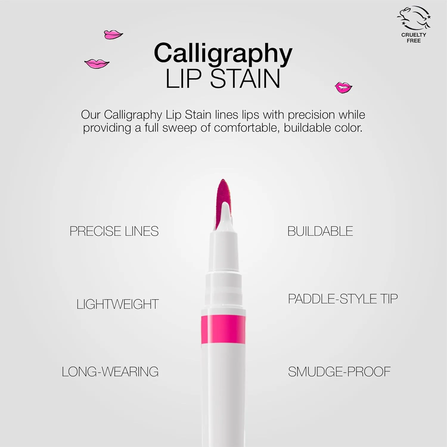 stila Calligraphy Lip Stain Long-Lasting Tint, Moisturizing, Transfer-Proof, Lightweight, Sheer Buildable Color, Fades to a Natural Wash of Colors