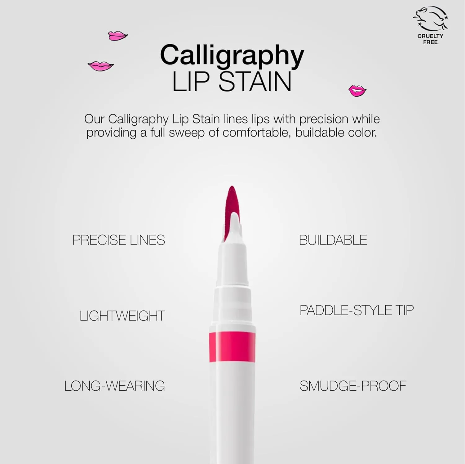 stila Calligraphy Lip Stain Long-Lasting Tint, Moisturizing, Transfer-Proof, Lightweight, Sheer Buildable Color, Fades to a Natural Wash of Colors