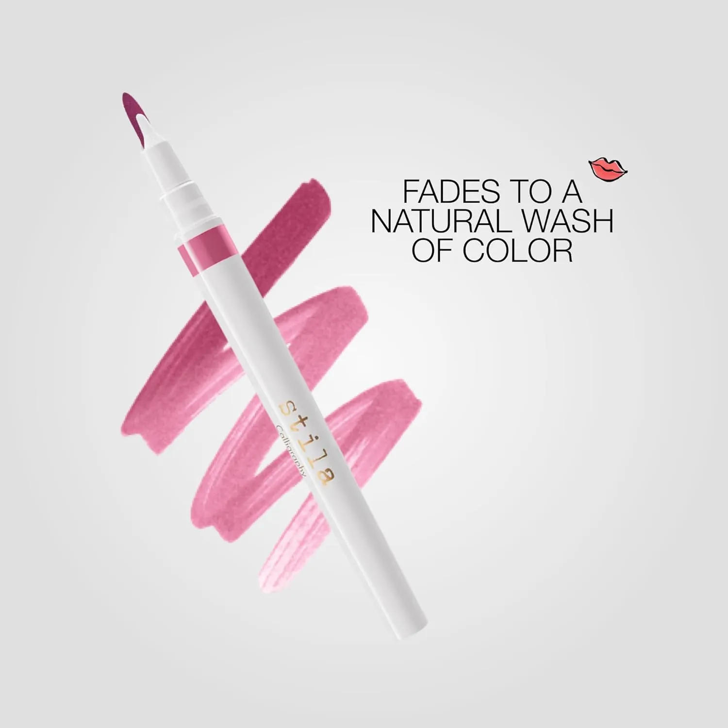 stila Calligraphy Lip Stain Long-Lasting Tint, Moisturizing, Transfer-Proof, Lightweight, Sheer Buildable Color, Fades to a Natural Wash of Colors