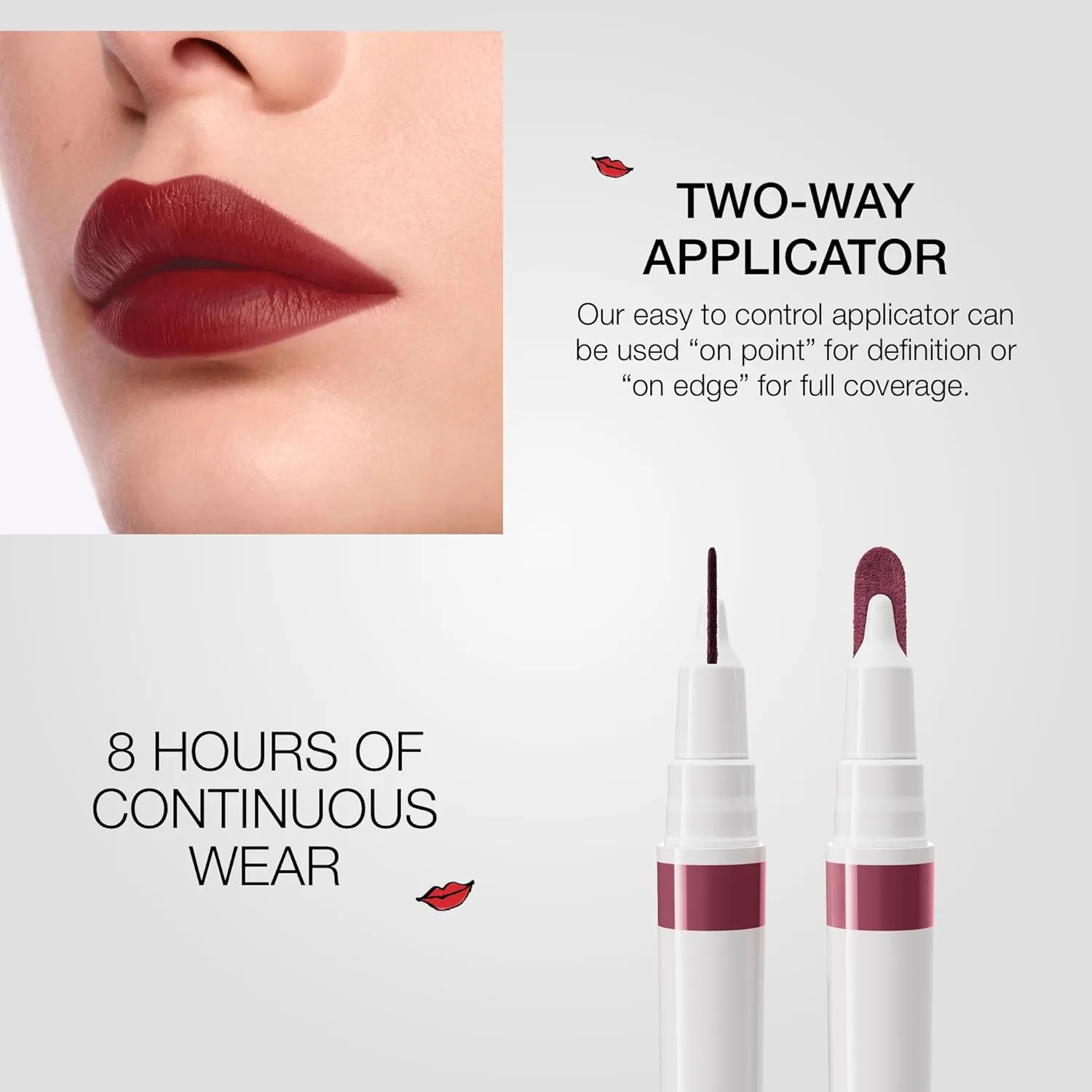 stila Calligraphy Lip Stain Long-Lasting Tint, Moisturizing, Transfer-Proof, Lightweight, Sheer Buildable Color, Fades to a Natural Wash of Colors