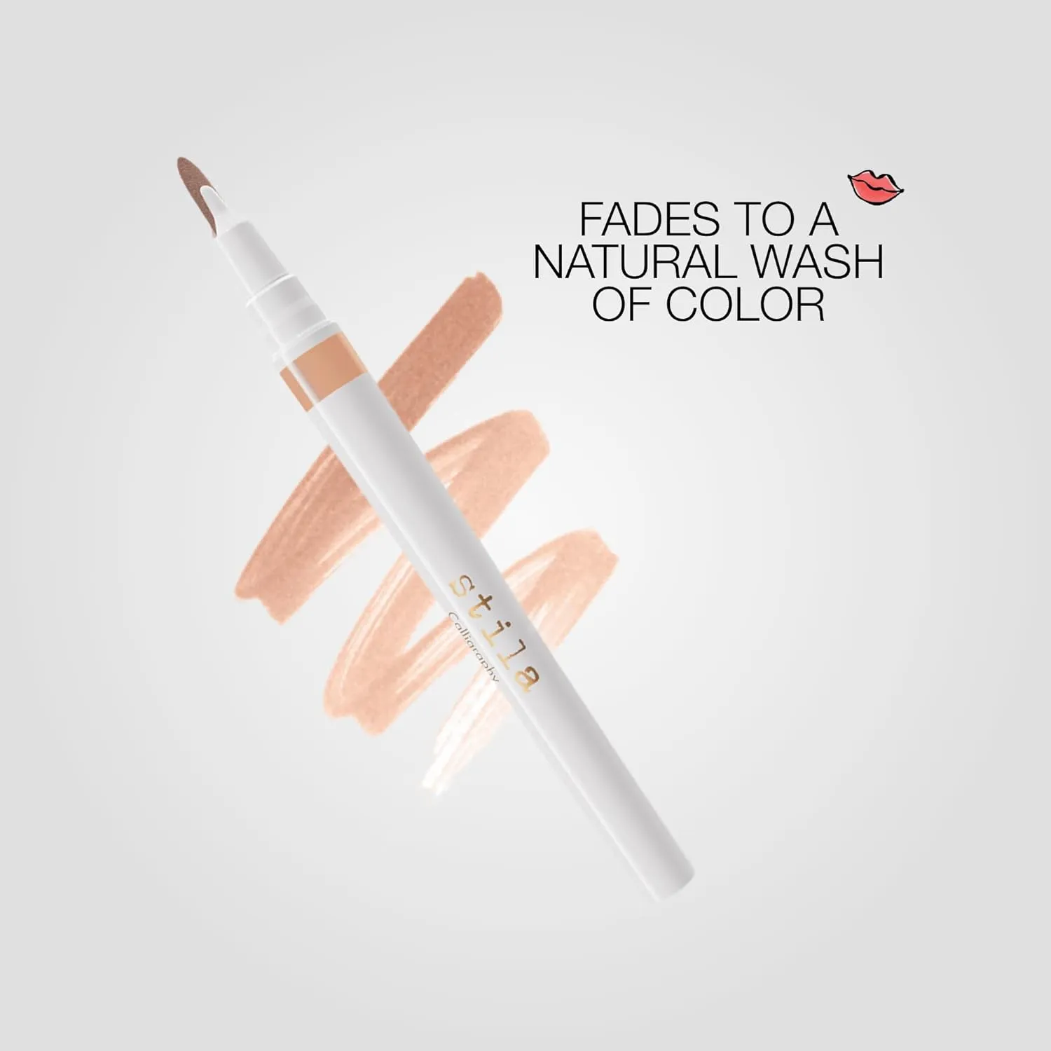stila Calligraphy Lip Stain Long-Lasting Tint, Moisturizing, Transfer-Proof, Lightweight, Sheer Buildable Color, Fades to a Natural Wash of Colors