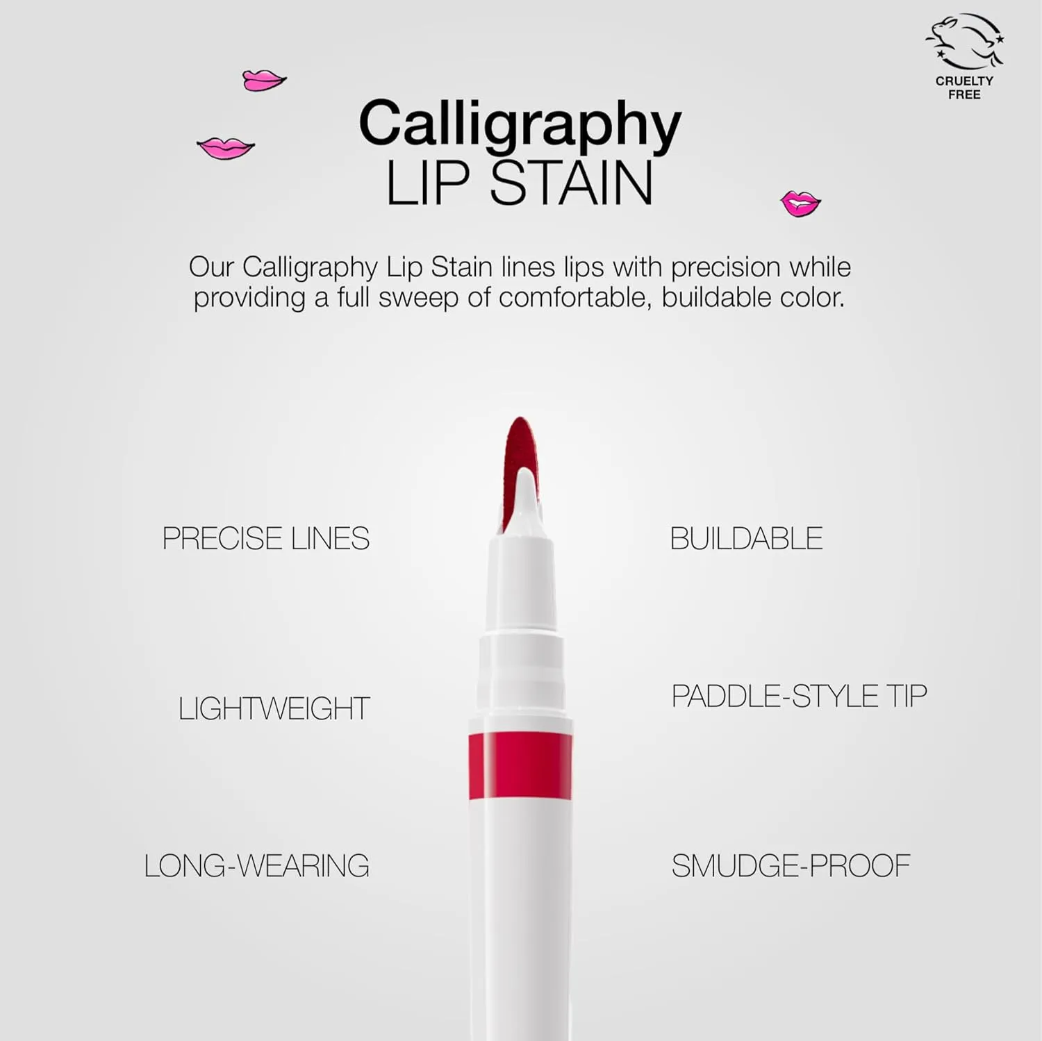 stila Calligraphy Lip Stain Long-Lasting Tint, Moisturizing, Transfer-Proof, Lightweight, Sheer Buildable Color, Fades to a Natural Wash of Colors
