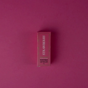 Strawberry Tinted Natural Lip Balm