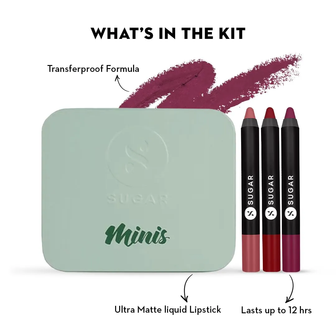 SUGAR Cosmetics Matte As Hell Mini Sets - Nude