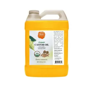 SULU ORGANICS 4 lbs 100% COLD PRESSED HEXANE FREE CASTOR OIL PREMIUM QUALITY