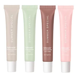 Summer Special Lip Butter Balm - Ultra-Hydrating, Nourishing Lip Care with Natural Ingredients, Shea Butter & Olive Butter, Soothes & Softens Dry Lips (4PCS, 0.5 Fl Oz (Pack of 4))
