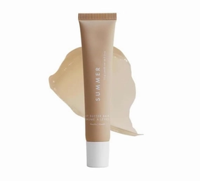 Summer Lip Butter Balm - Conditioning Lip Mask and Lip Balm for Instant Moisture, Shine and Hydration - Sheer-Tinted, Soothing Lip Care - Vanilla 5 Oz