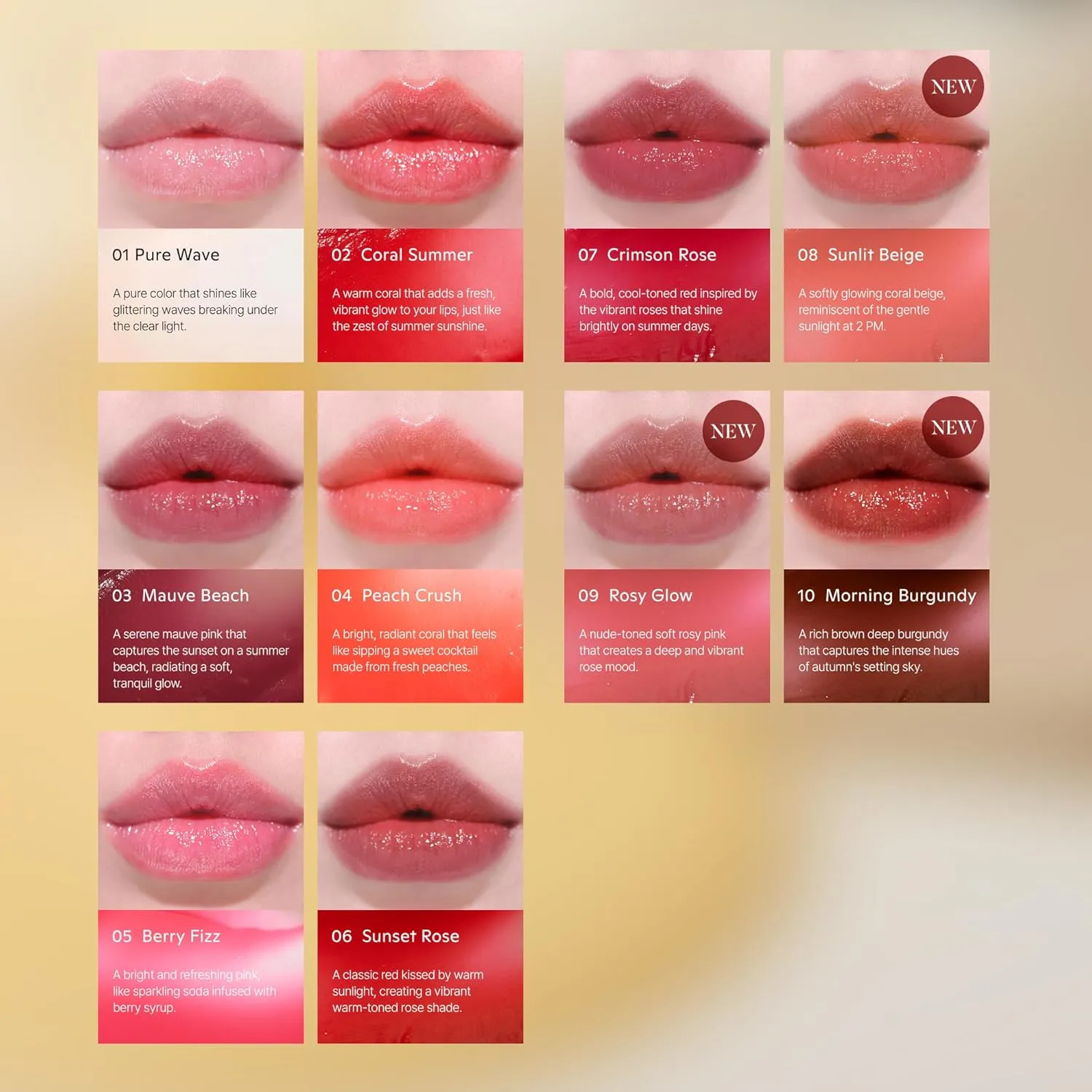 SUN-KISSED Plump Tinted Lip Balm, Lip Plumper, 70% Skincare Ingredients Providing Deep Hydration to Cracked & Chapped Lips, Lightweight Buildable High Gloss Finish, 04 Peach Crush