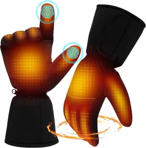 SVPRO Heated Gloves for Men Women - Electric Hand Warmers, Winter Warm Touchscreen, Battery Powered Waterproof Windproof Gloves for Outdoor Riding Skiing Hunting Camping