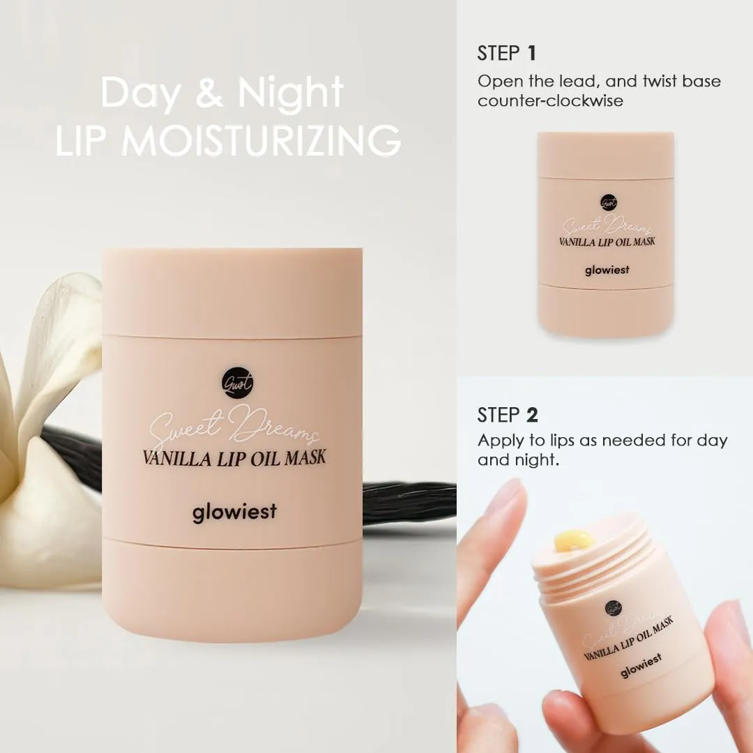 Sweet Dreams Lip Oil Mask - Vanilla | Hydrating Lip Oil-Gel, Extra Moisture, Long-Lasting Nourishing, K-Beauty