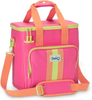 Swig Life Triple Insulated Cooler Bag with Zipper, Large Travel Cooler Bag Holds 16-24 Cans, or 6 Wine Bottles, Insulated