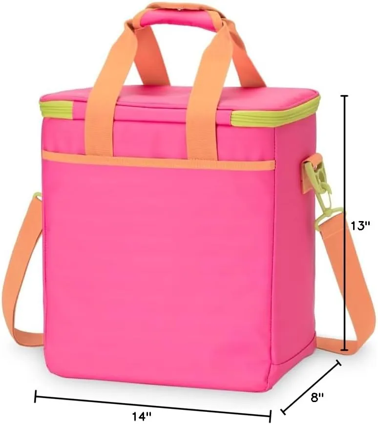Swig Life Triple Insulated Cooler Bag with Zipper, Large Travel Cooler Bag Holds 16-24 Cans, or 6 Wine Bottles, Insulated