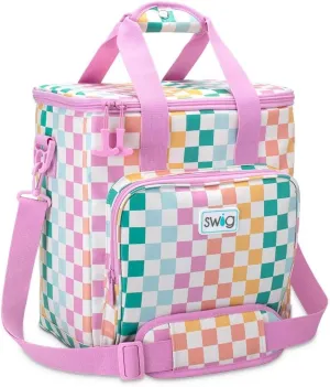 Swig Life Triple Insulated Cooler Bag with Zipper, Large Travel Cooler Bag Holds 16-24 Cans, or 6 Wine Bottles, Insulated