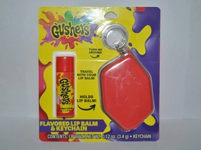 Taste Beauty Gushers Strawberry Flavored Lip Balm & Keychain, 0.12 oz (Pack of 1), Moisturizing, Protective