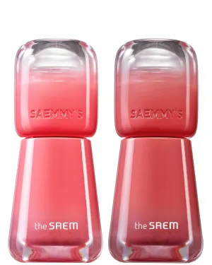THESAEM Saemmy's Ade Shot Tint (02, 05) - Korean Lip Titnt, Water Gel Lip Stain with Plump Glowy Moisturizing Finish, Buildable Radiant Gloss, Long-Lasting Comfort, 0.1 fl.oz.