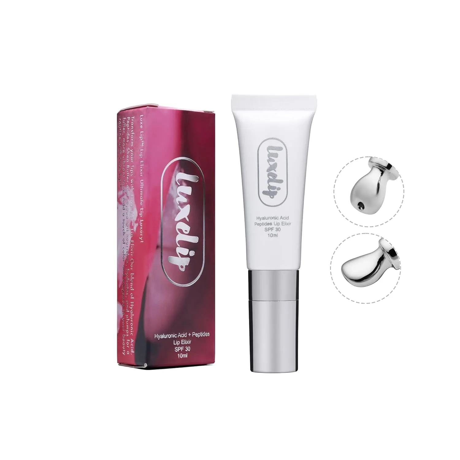 Tinted Lip Balm Elixir – Hydrating Vegan Lip Care with Sheer Color & Moisturizing Glow – Non-Sticky Nourishing Lip Treatment for Soft, Smooth Lips (Naturally Clear 10ml)