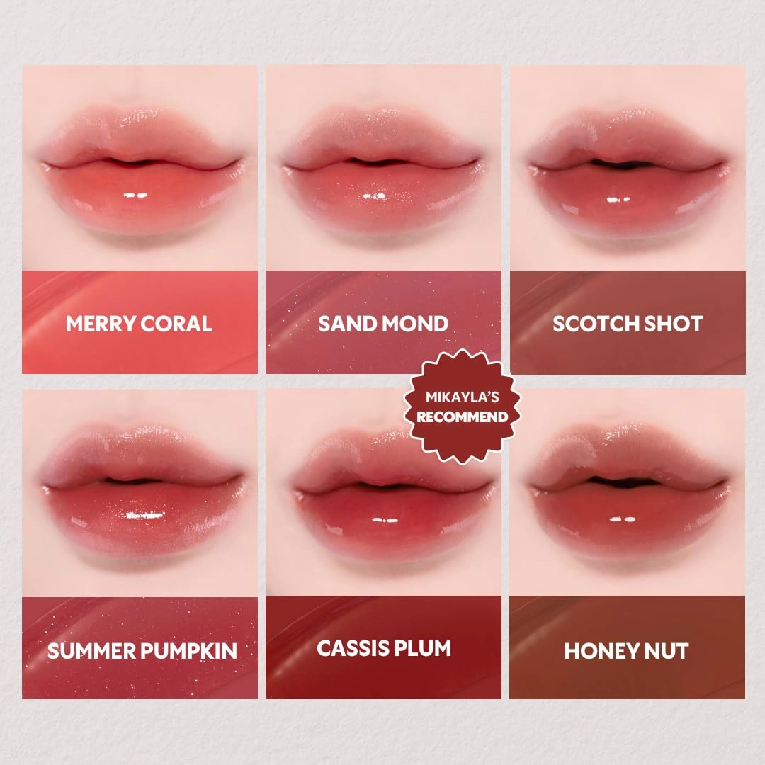 TIRTIR [*Mini Size Waterism Tinted Lip Gloss #26 Bareble, 0.06 Fl Oz – Kiss Ready Lipgloss, 12H Long Lasting Non Sticky Natural Tinted Glow Korean Multiuse Cheek and Lip Tint for Women gift