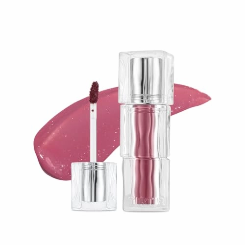 TIRTIR [*Mini Size Waterism Tinted Lip Gloss #29 Eveny, 0.06 Fl Oz – Kiss Ready Lipgloss, 12H Long Lasting Non Sticky Natural Tinted Glow Korean Multiuse Cheek and Lip Tint for Women gift