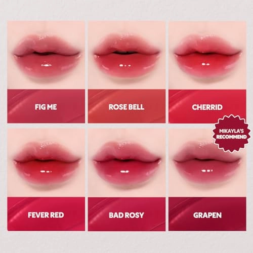 TIRTIR [*Mini Size Waterism Tinted Lip Gloss #29 Eveny, 0.06 Fl Oz – Kiss Ready Lipgloss, 12H Long Lasting Non Sticky Natural Tinted Glow Korean Multiuse Cheek and Lip Tint for Women gift