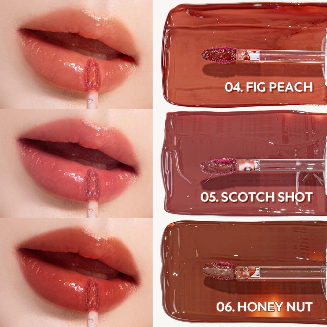 TIRTIR Waterism Tinted Lip Gloss #03 Sand Mond, 0.14 Fl Oz – Kiss Ready Lipgloss, 12H Long Lasting Non Sticky Natural Tinted Glow Korean Multiuse Cheek and Lip Tint for Women gift